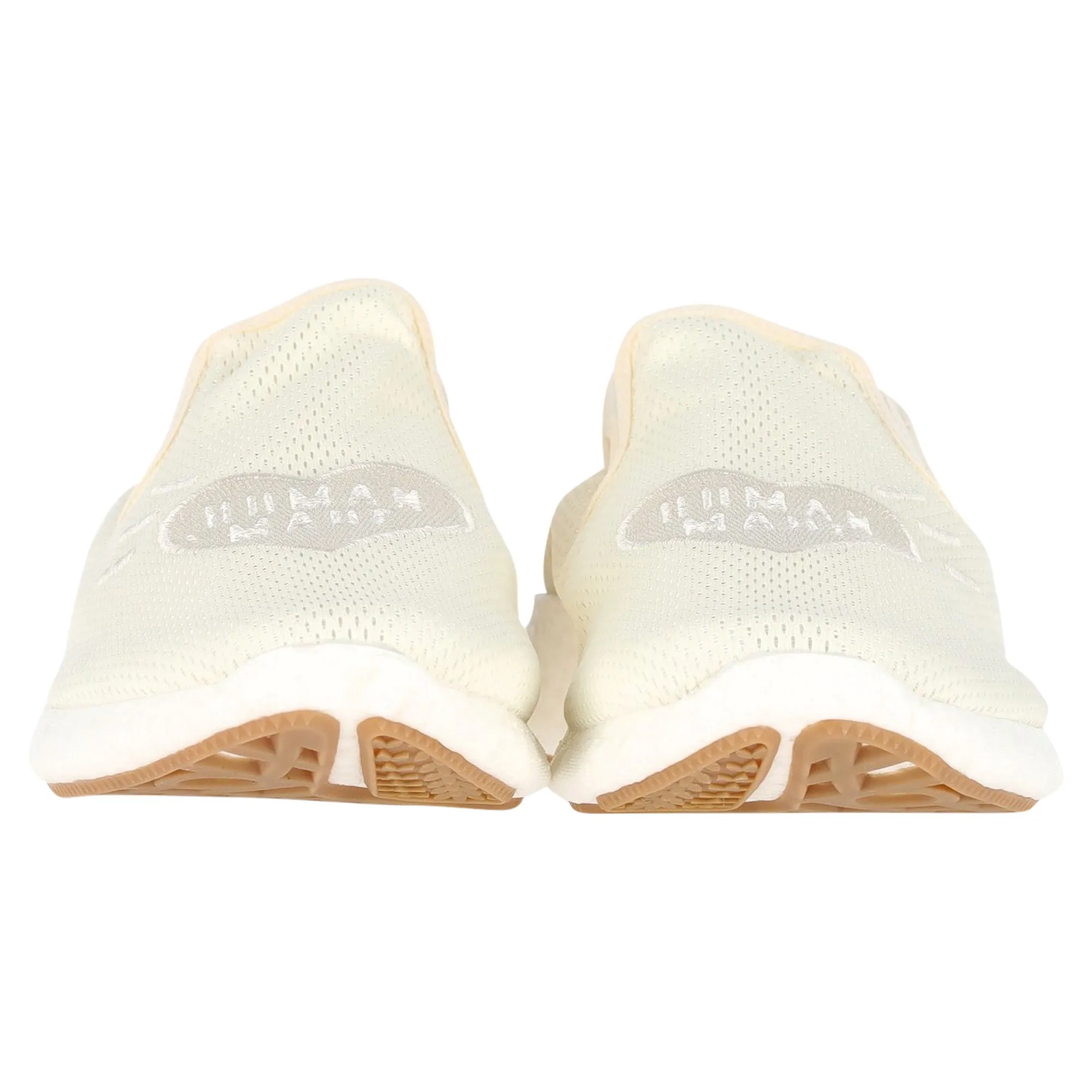 Adidas Originals Human Made Pure Logo-Appliqud Mesh Slip-On Sneakers in White Synthetic