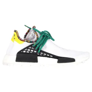 Adidas x Pharrell Williams Human Body NMD Sneakers in White Cotton