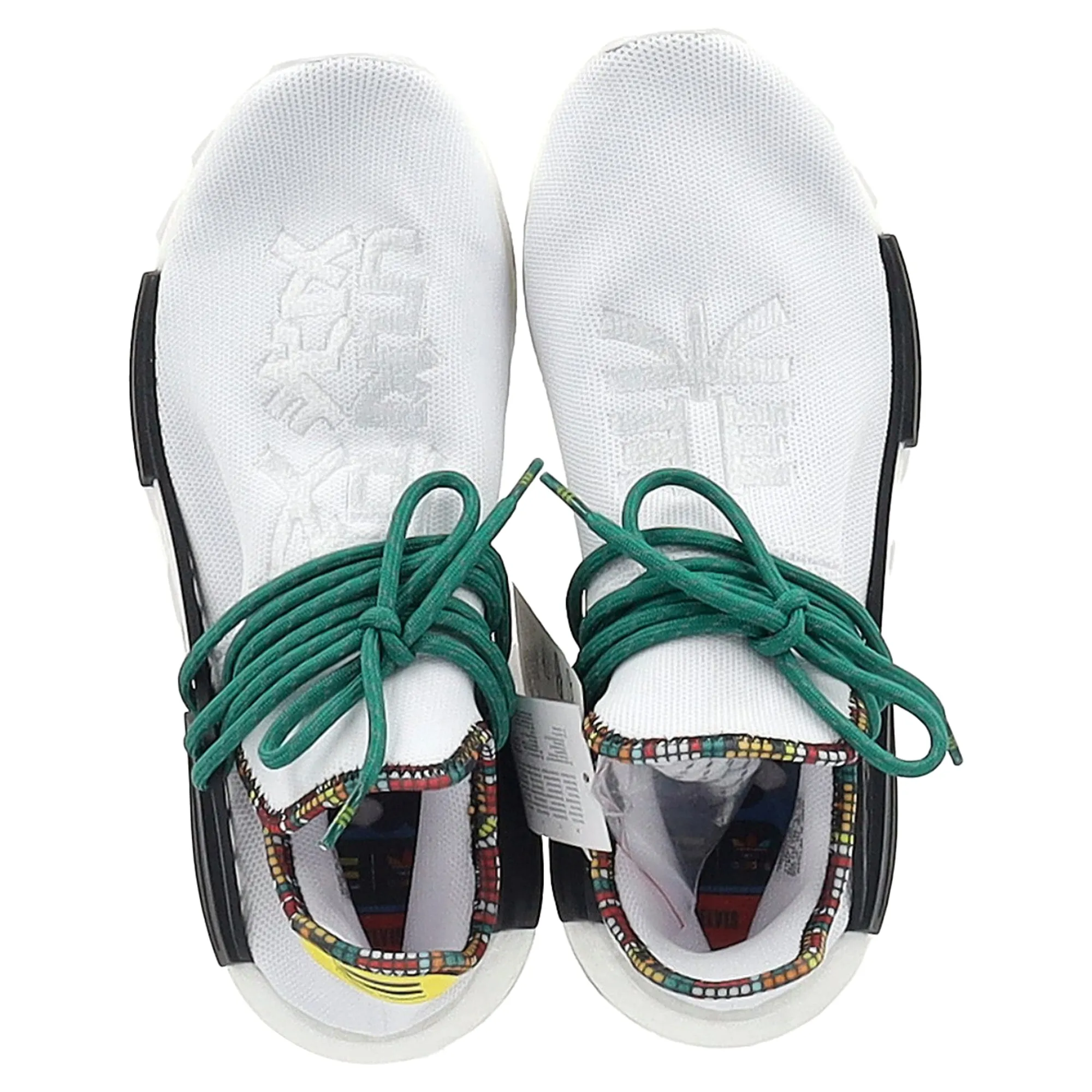 Adidas x Pharrell Williams Human Body NMD Sneakers in White Cotton