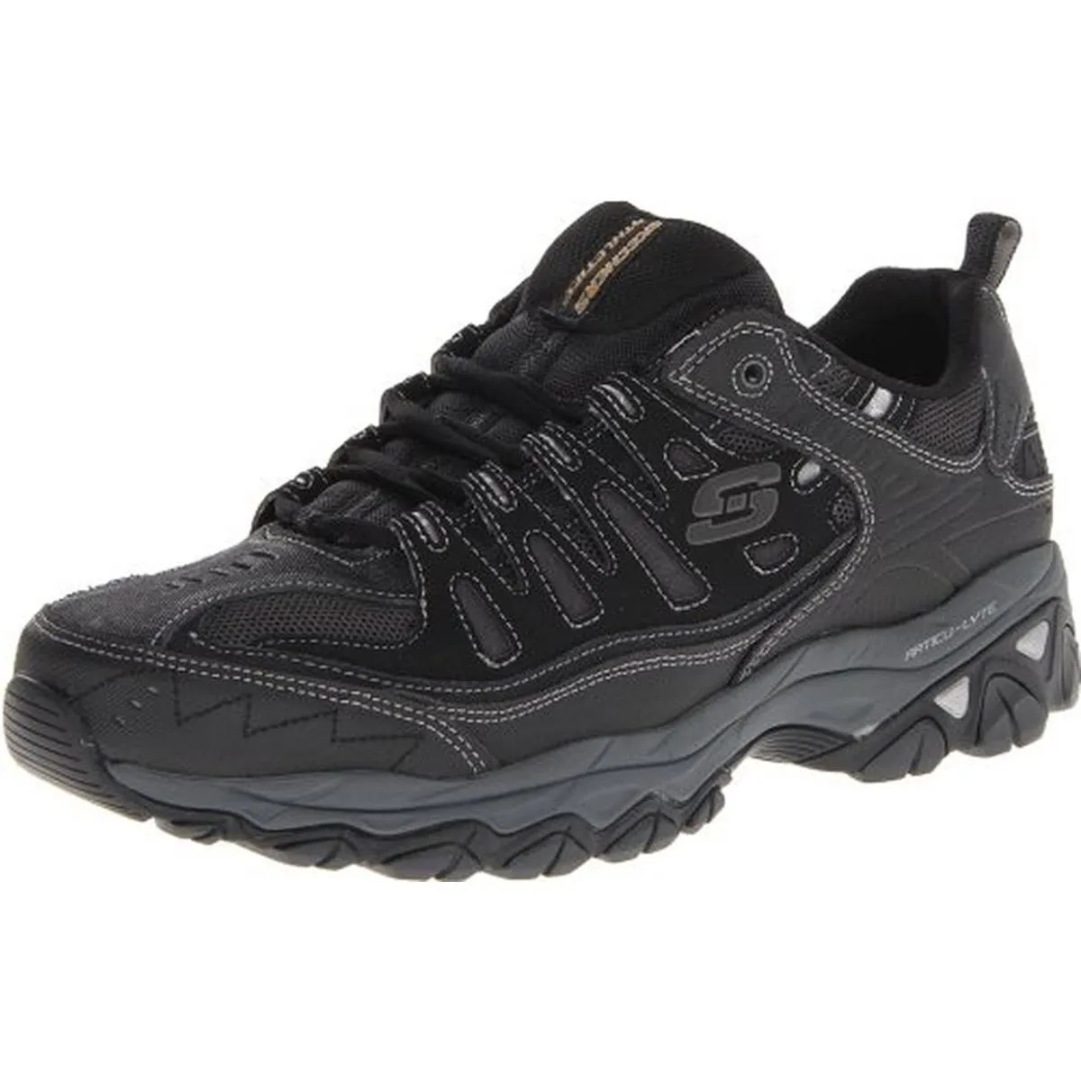 Afterburn Mens Leather Memory Foam Fashion Sneakers