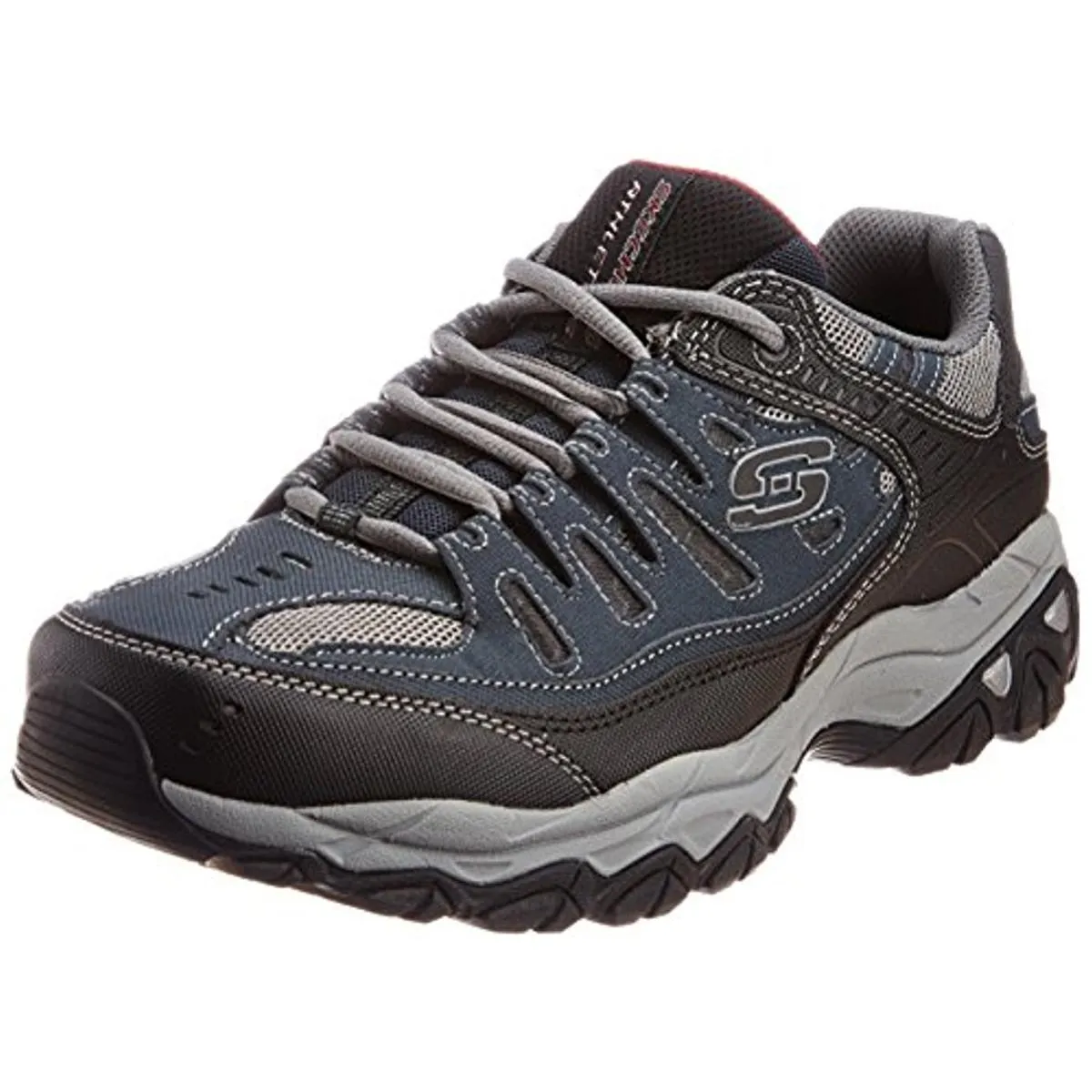 Afterburn Mens Leather Memory Foam Fashion Sneakers