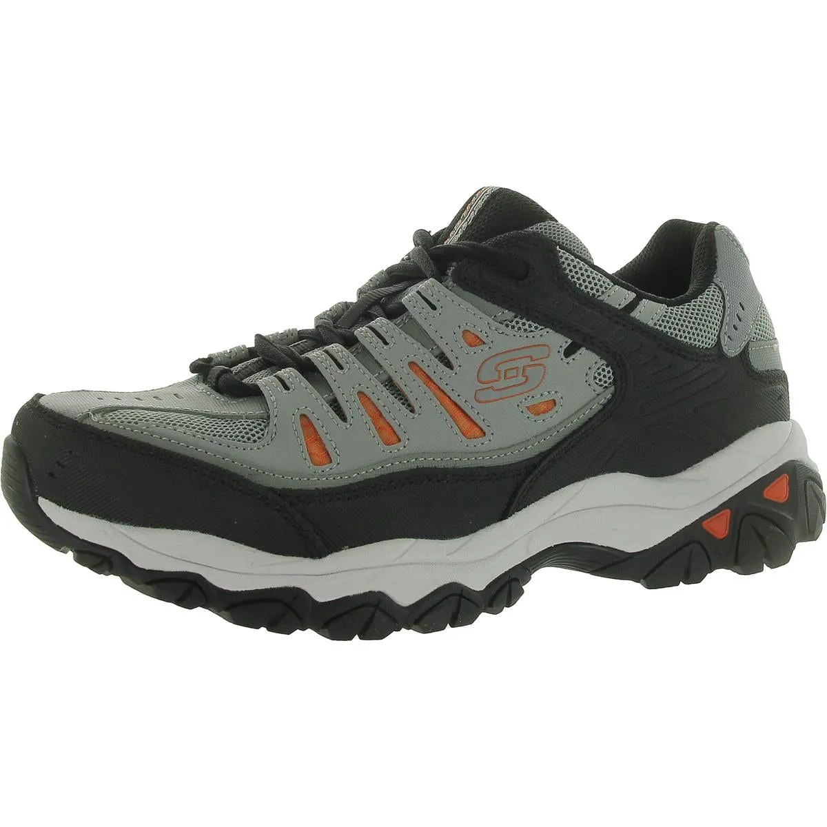 Afterburn Mens Leather Memory Foam Fashion Sneakers