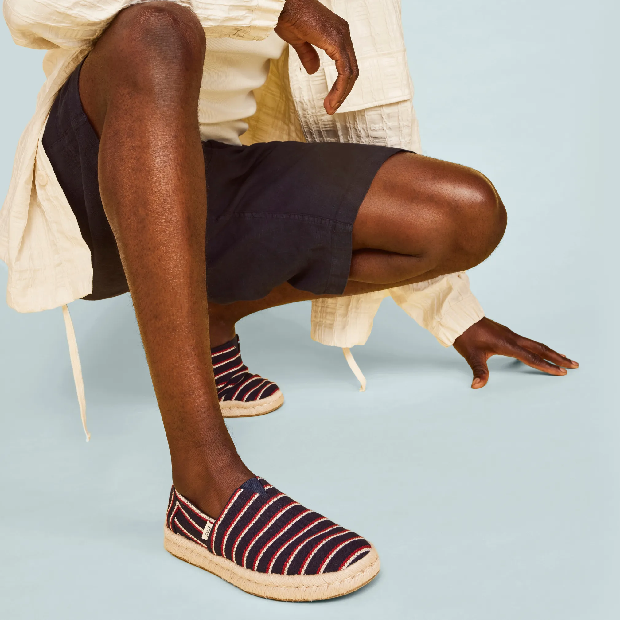 Alpargata Navy Woven Stripes Rope 2.0 Espadrille