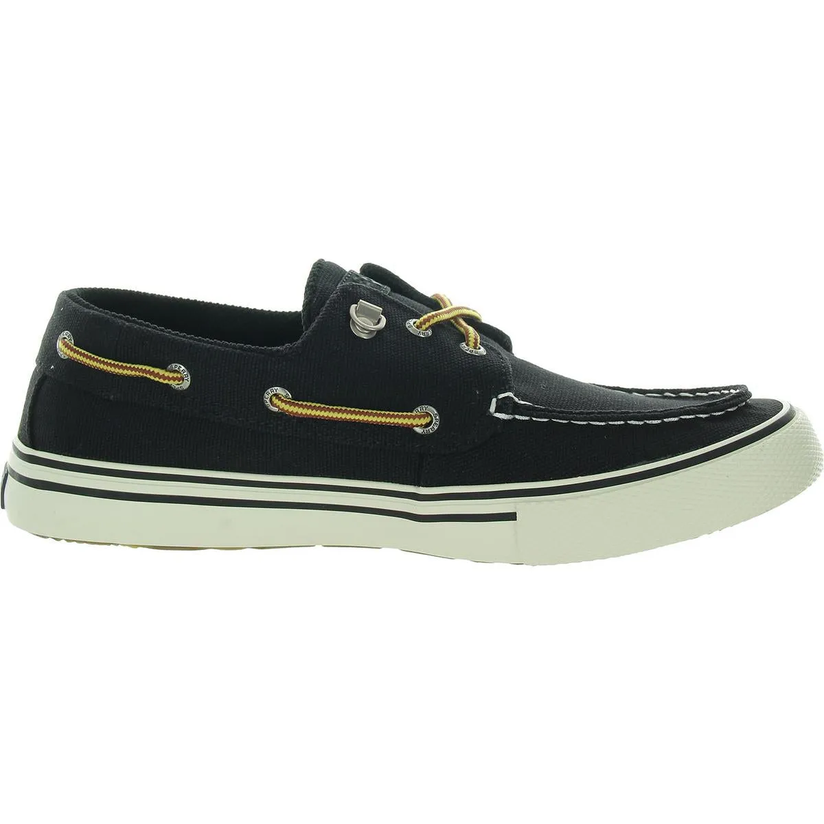 Bahama Storm 3-Eye Mens Lace-Up Canvas Boat Shoes
