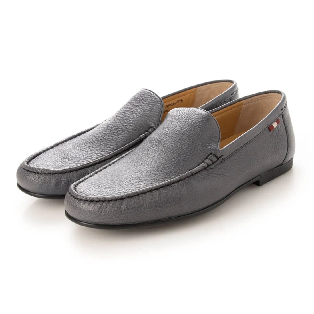 Bally Craxon Men's 6231424 Grey Leather Loafers