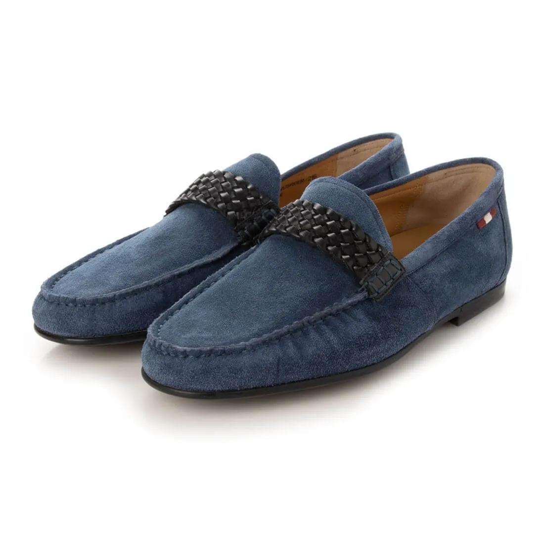 Bally Crusader Men's 6231442 Blue Suede Loafers