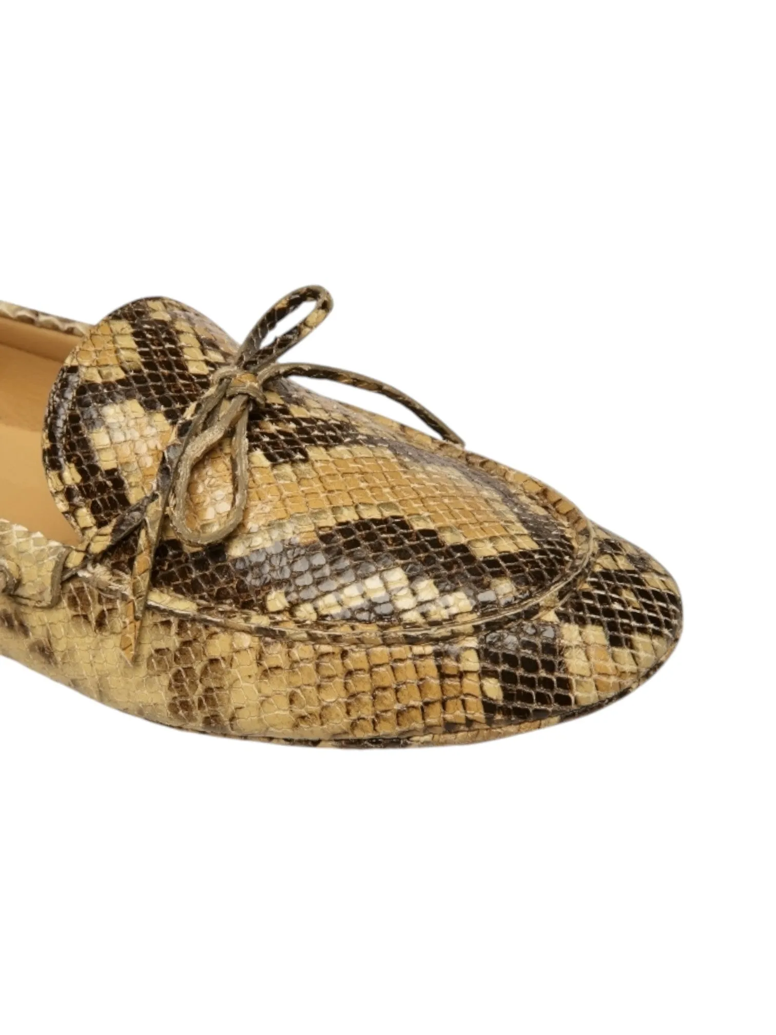 Bally Gaspar 6304341 Men's New Rhu Snake Print Goat Leather Loafers