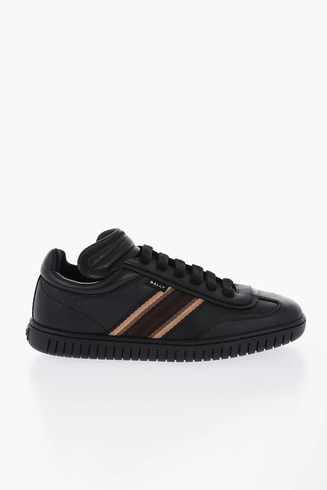 Bally Hammered Leather Loafers With Contrasting Bands