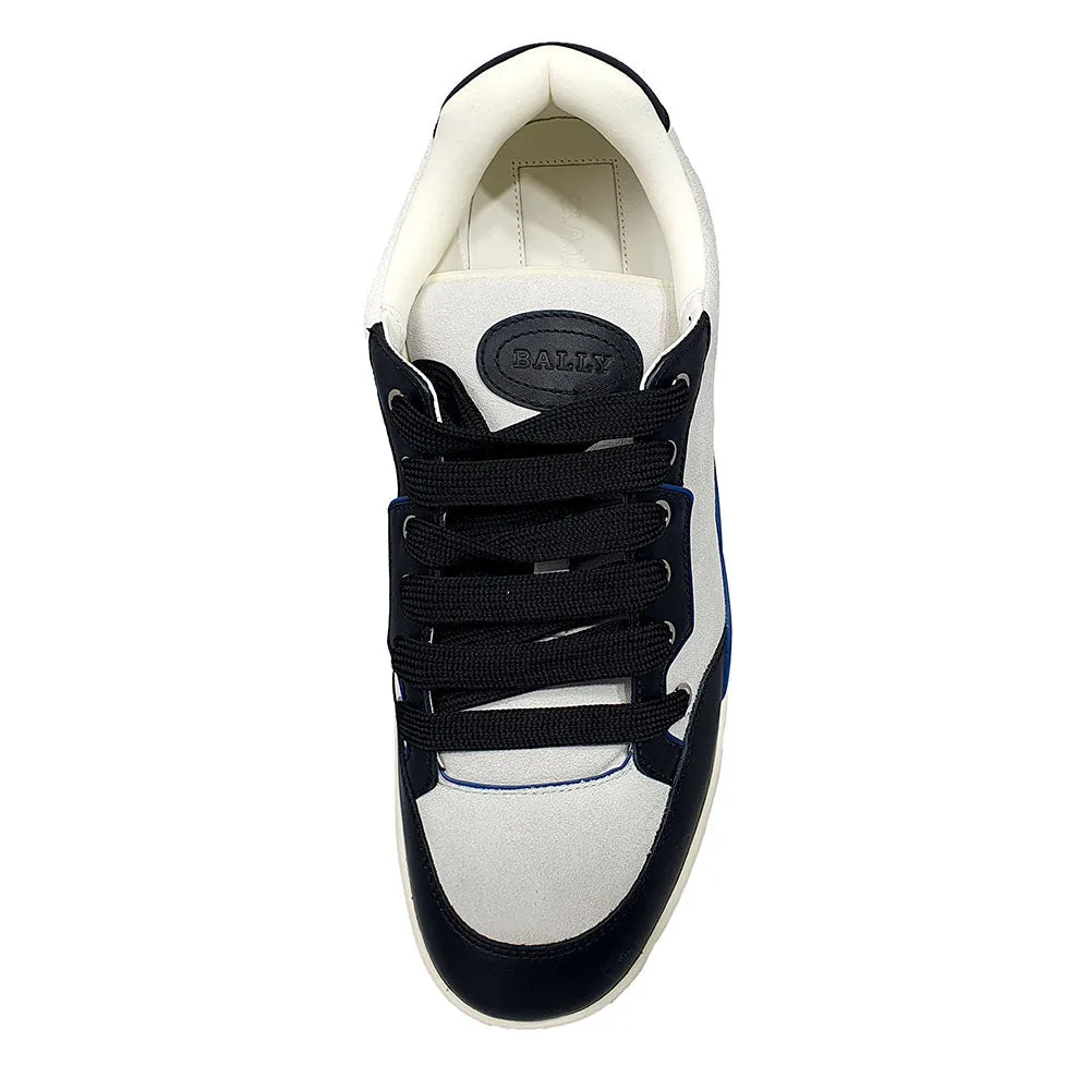 Bally Kiro 6303812 Men's Black & White Calf Leather Sneakers
