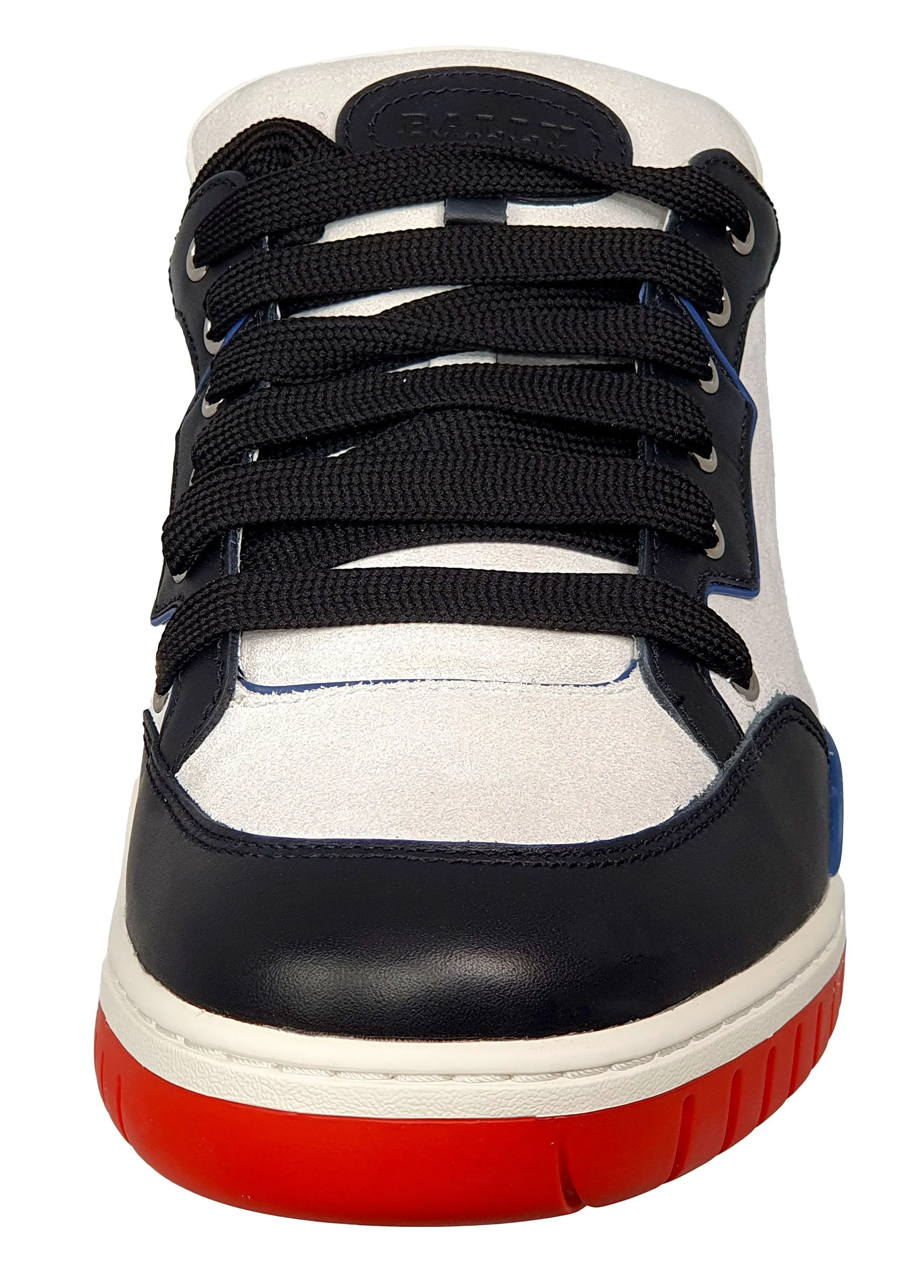 Bally Kiro 6303812 Men's Black & White Calf Leather Sneakers