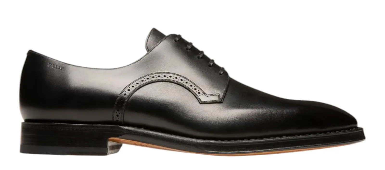 Bally Scamardo 6193726 Men's Black Leather Derby Shoes
