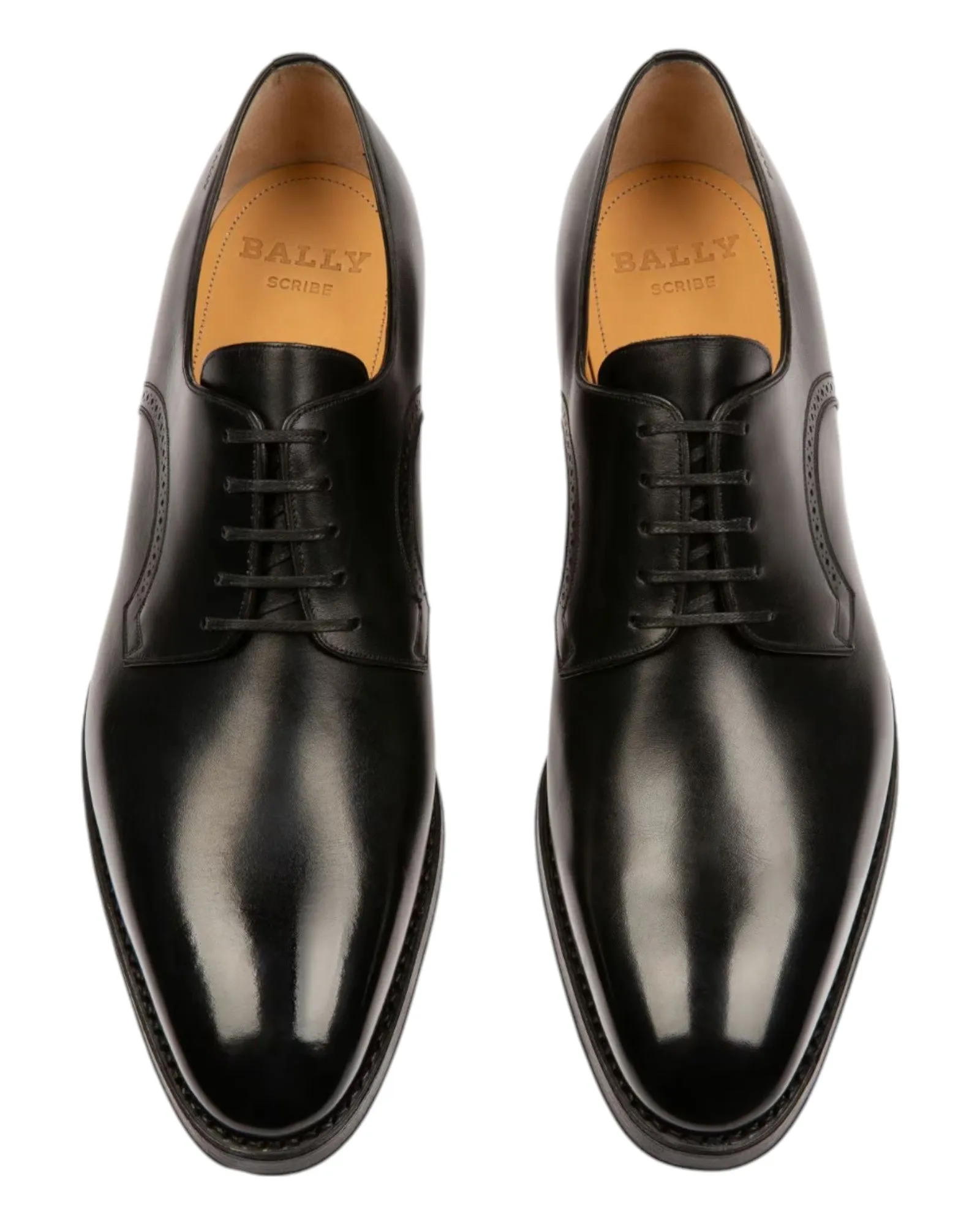 Bally Scamardo 6193726 Men's Black Leather Derby Shoes