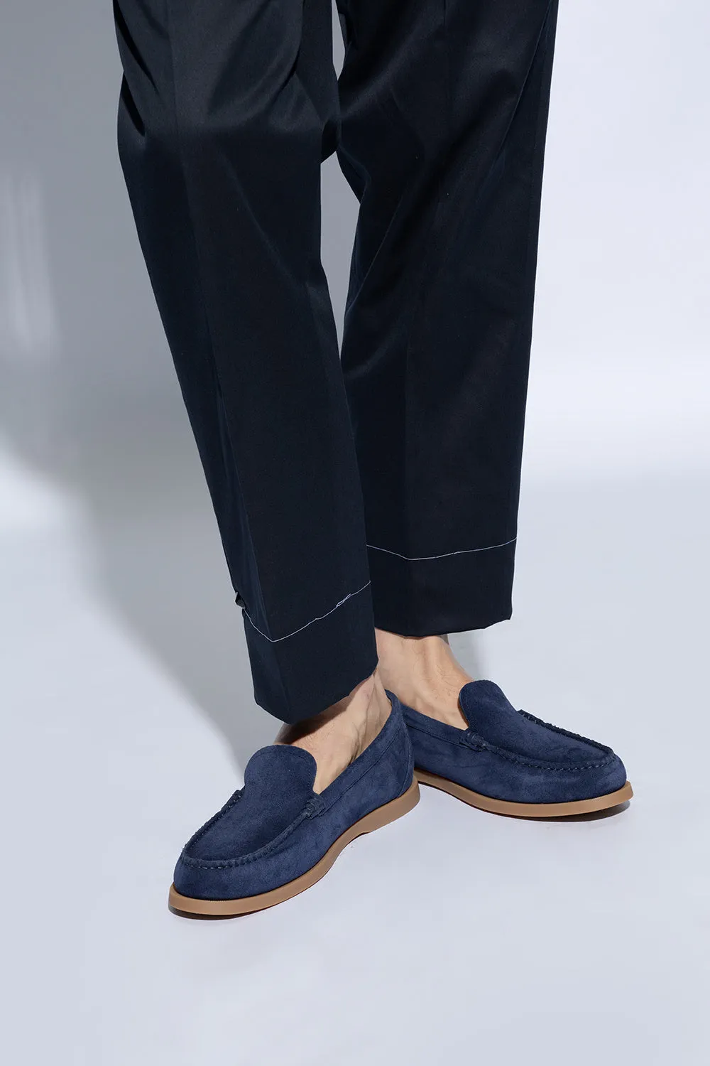 Bally Suede Moccasins