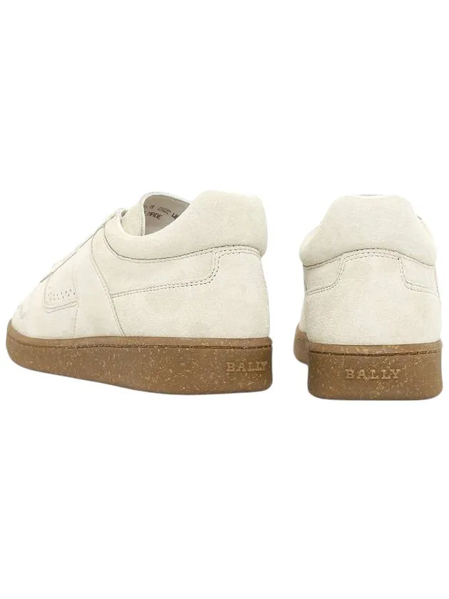 Bally Weky 6303319 Men's Dusty White Suede Leather Sneaker