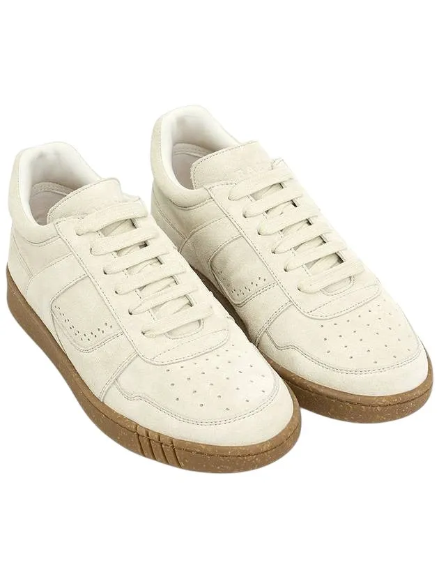 Bally Weky 6303319 Men's Dusty White Suede Leather Sneaker