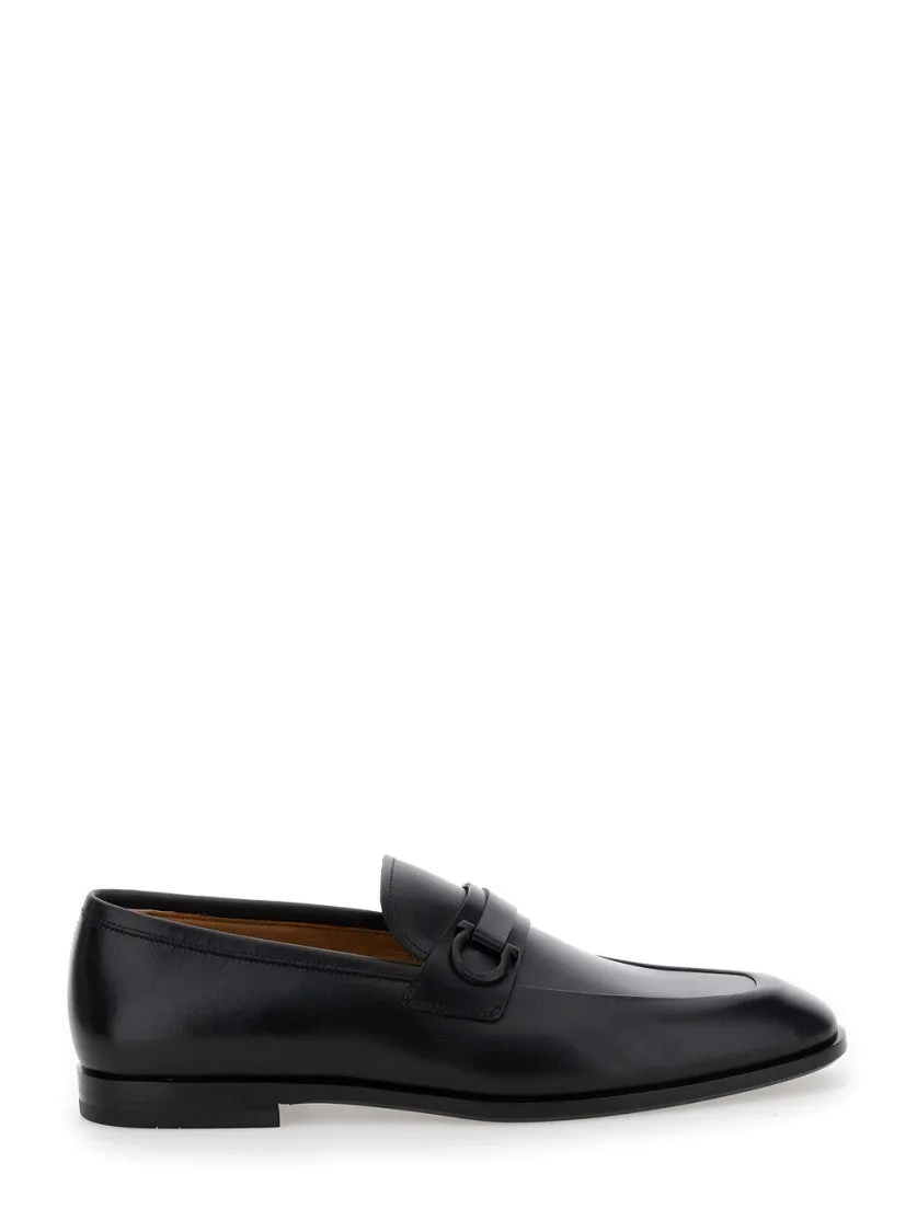 Black Florio Smooth Leather Loafer