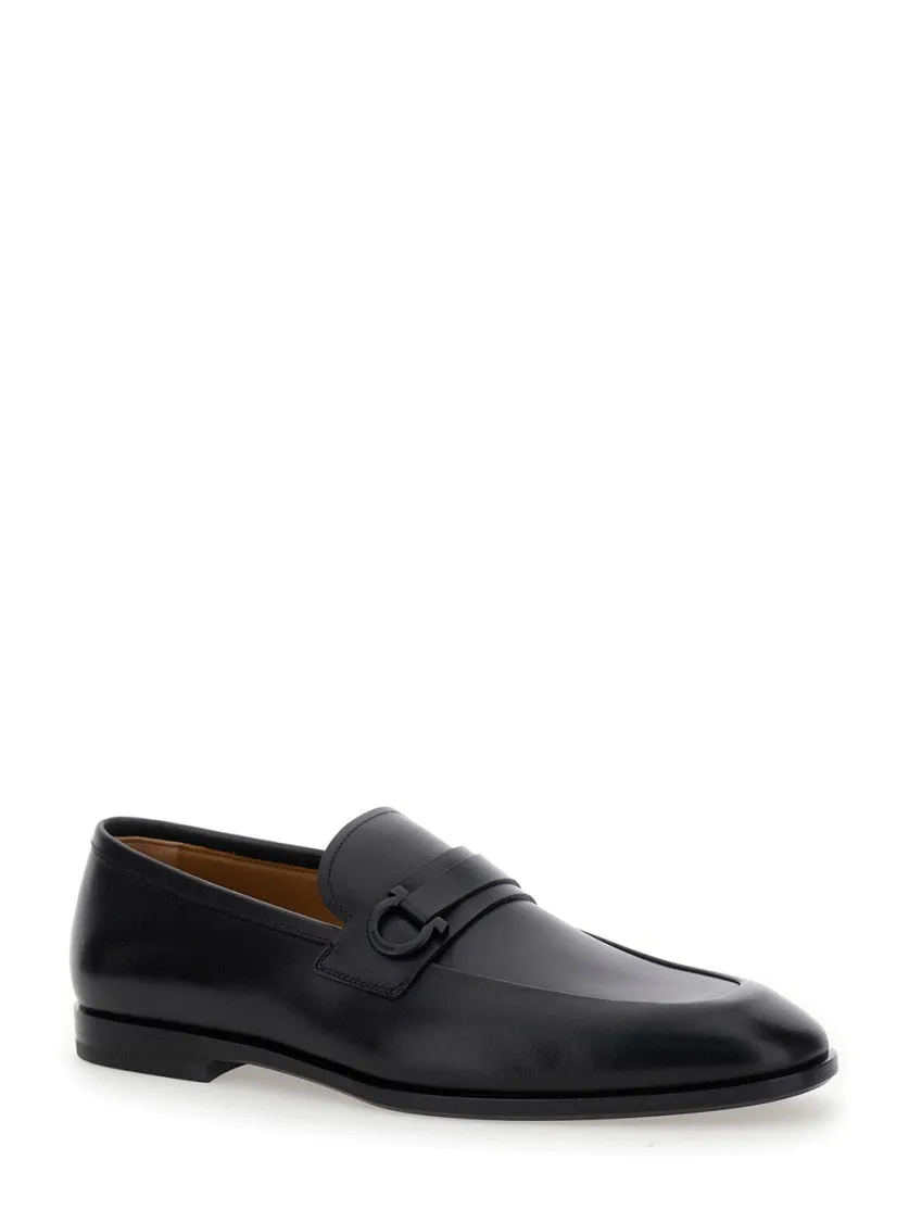 Black Florio Smooth Leather Loafer