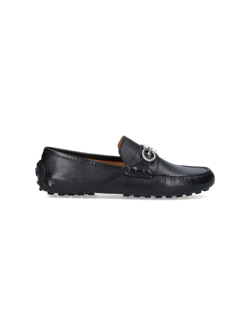 Black Leather Loafers