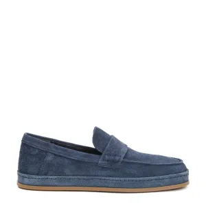 Blue Suede Slip-On