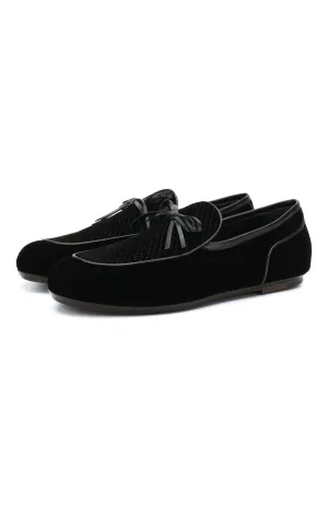 Bottega Veneta Trinity Intrecciato Velvet Loafers