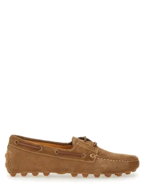 Brown Calfskin Leather Loafers