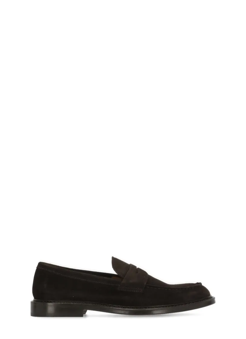 Brown Suede Leather Loafers
