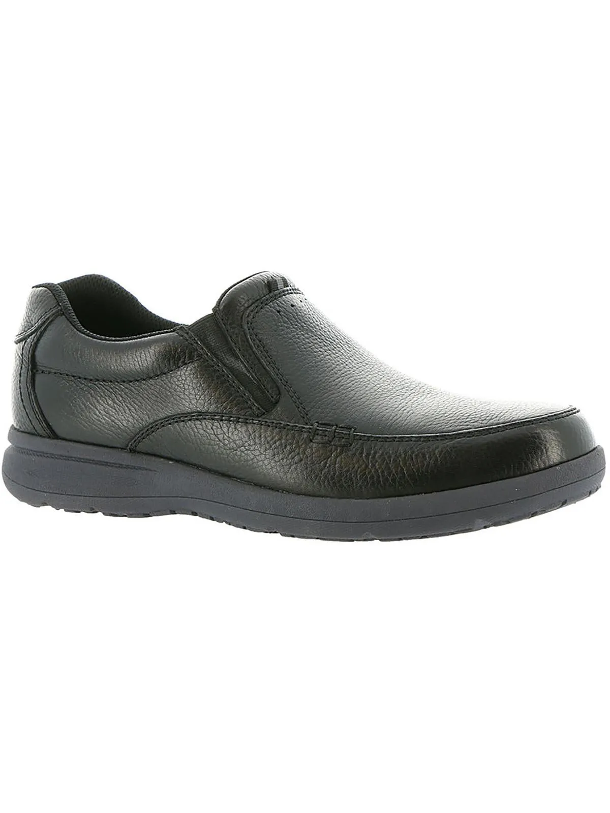 Cam Mens Leather Lightweight Slip-On Shoes