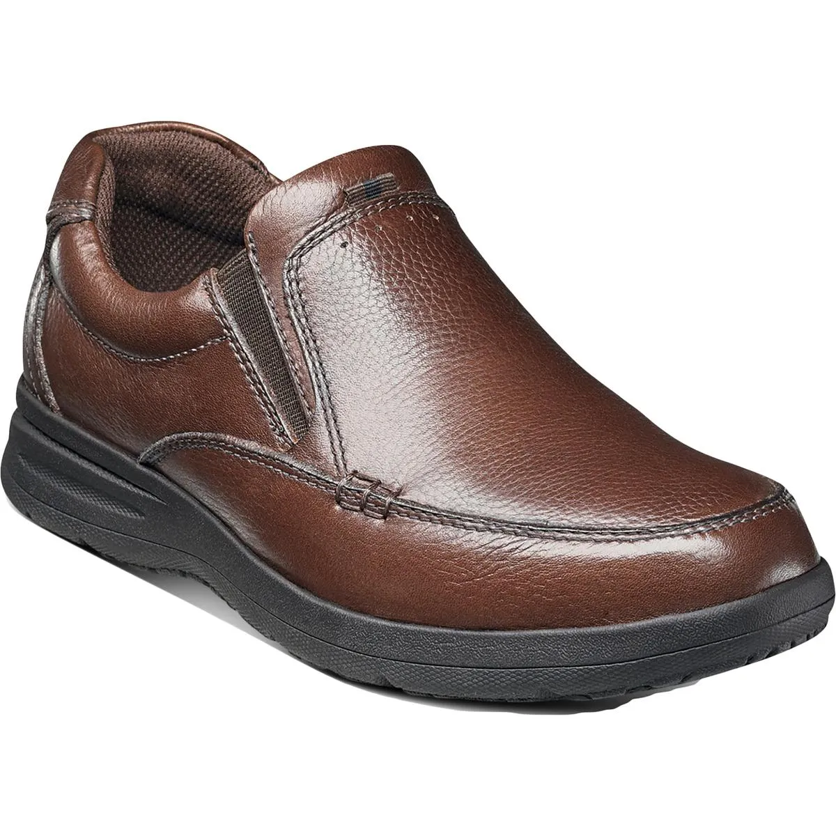 Cam Mens Leather Lightweight Slip-On Shoes