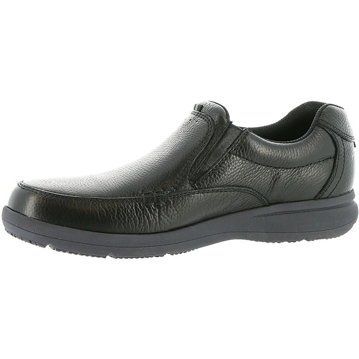 Cam Mens Leather Lightweight Slip-On Shoes