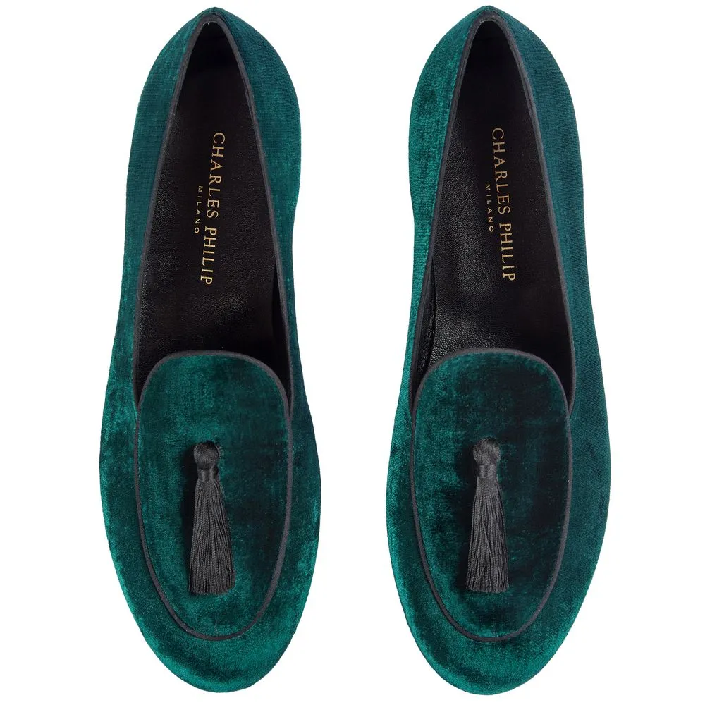 Charles Philip Velvet Men's Loafer