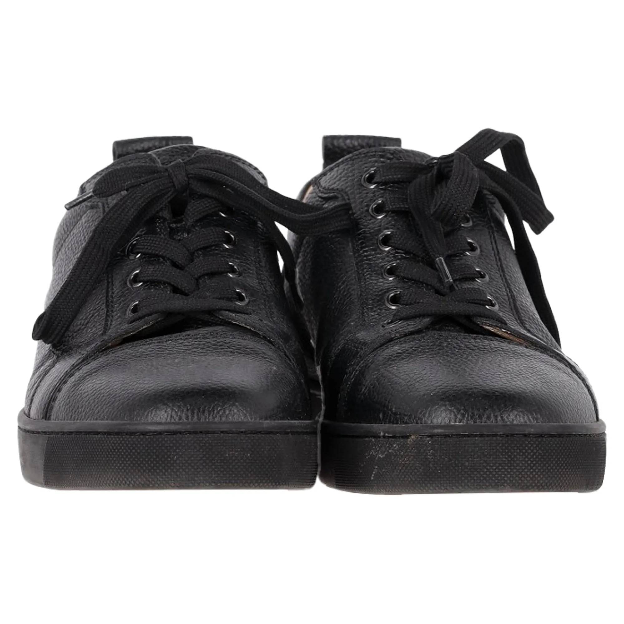 Christian Louboutin Louis Junior Sneakers in Black Leather
