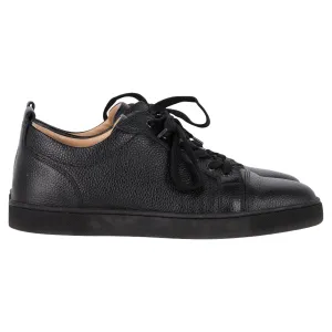 Christian Louboutin Louis Junior Sneakers in Black Leather
