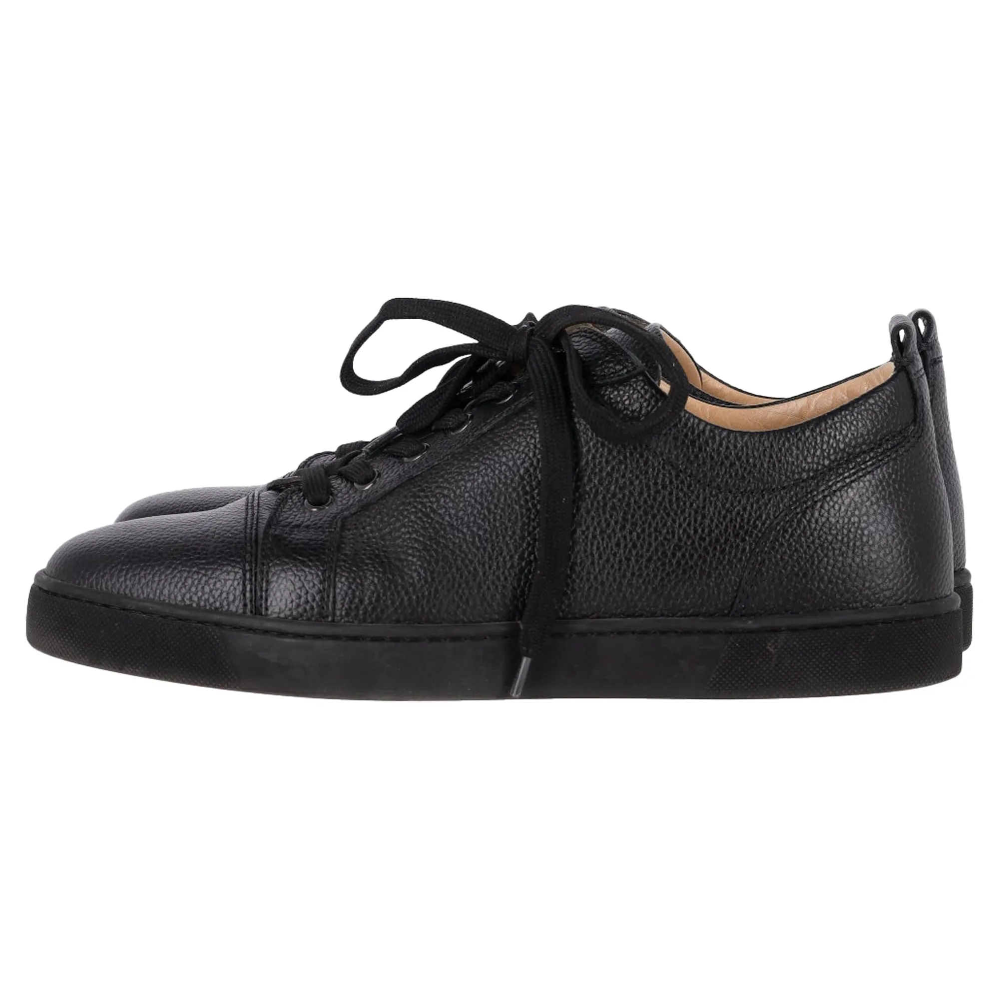 Christian Louboutin Louis Junior Sneakers in Black Leather