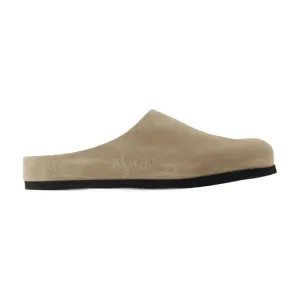 Clog In Suede Sandals - Leather - Beige