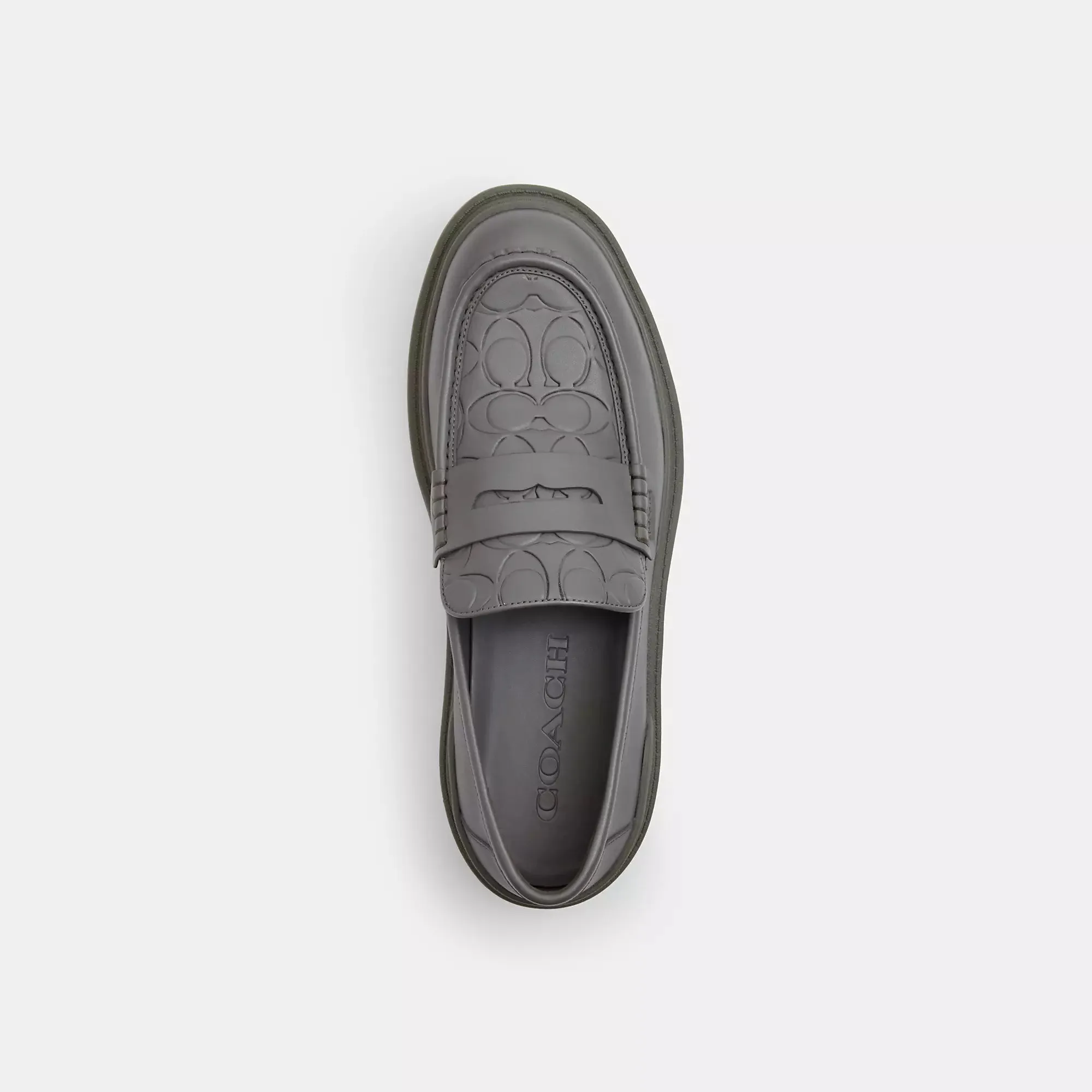 Coach Outlet Platform Loafer With Signature Print