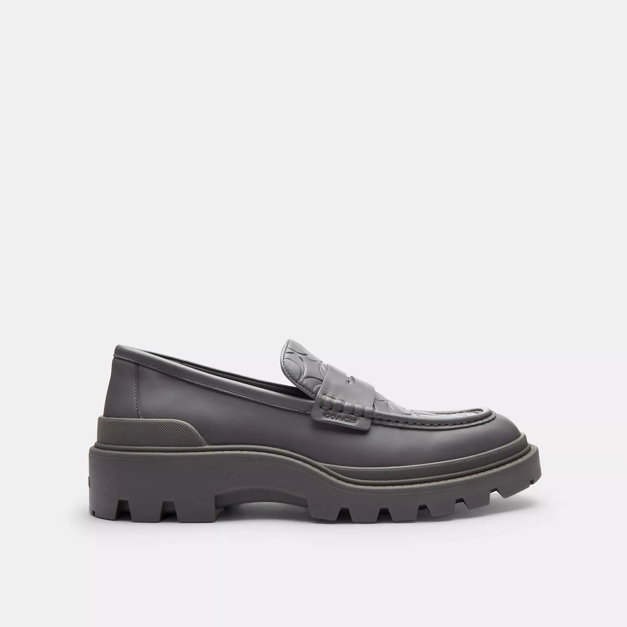 Coach Outlet Platform Loafer With Signature Print