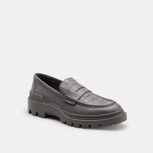 Coach Outlet Platform Loafer With Signature Print