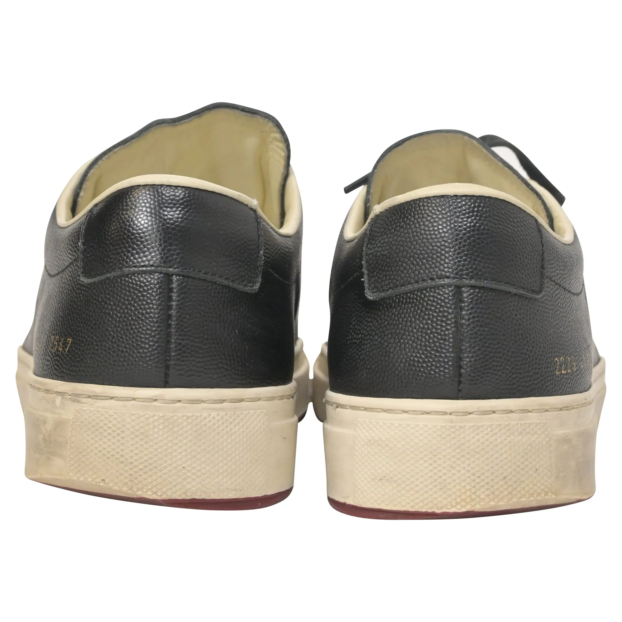 Common Projects Original Achilles Sneakers in Black Leather