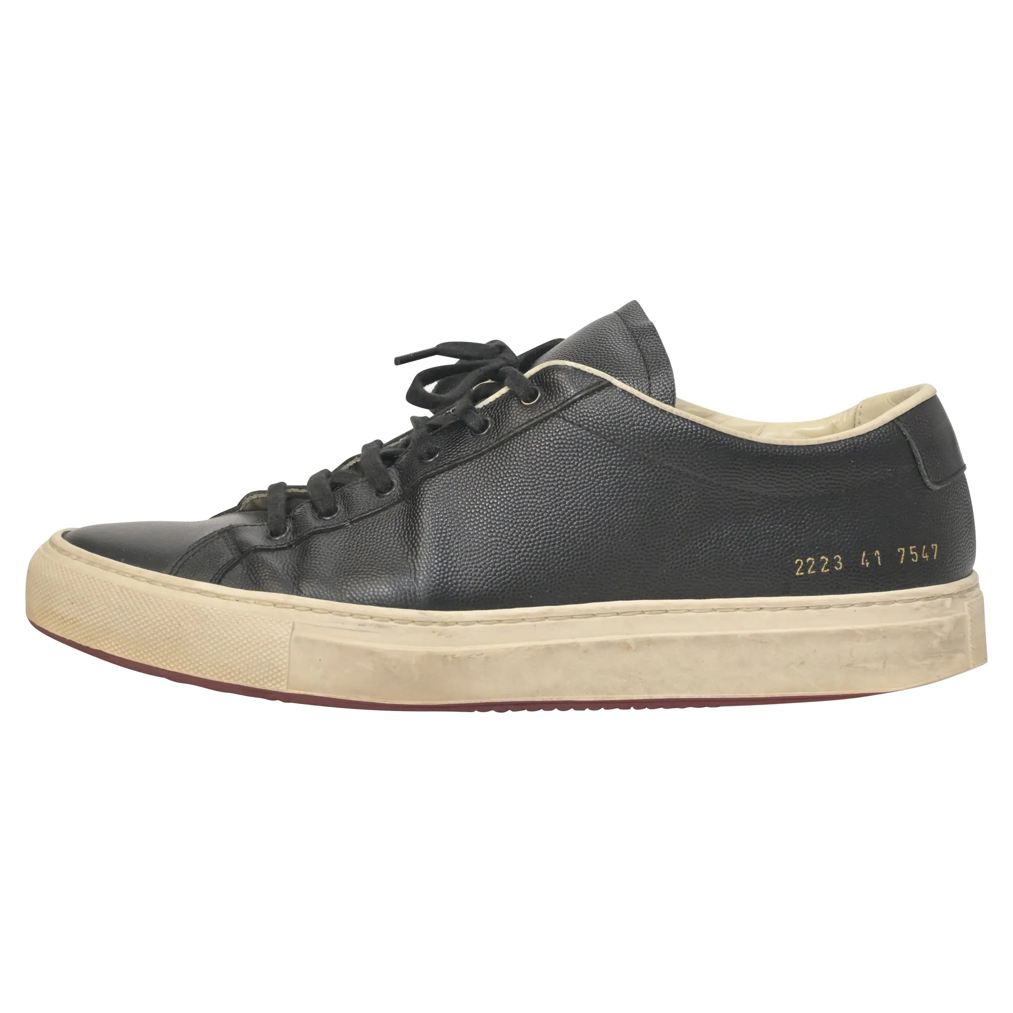 Common Projects Original Achilles Sneakers in Black Leather