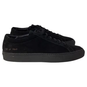 Common Projects Original Achilles Sneakers in Black Suede