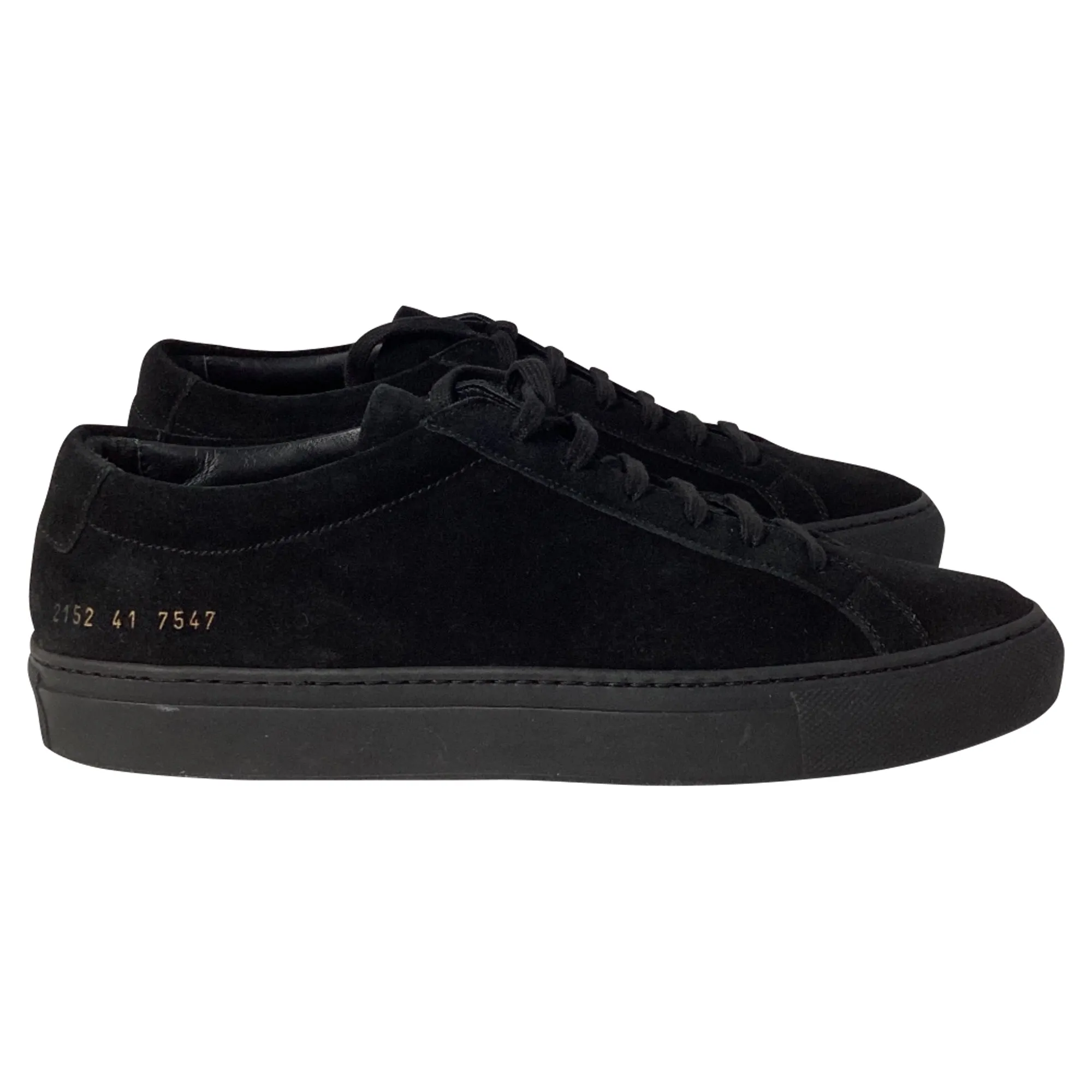 Common Projects Original Achilles Sneakers in Black Suede