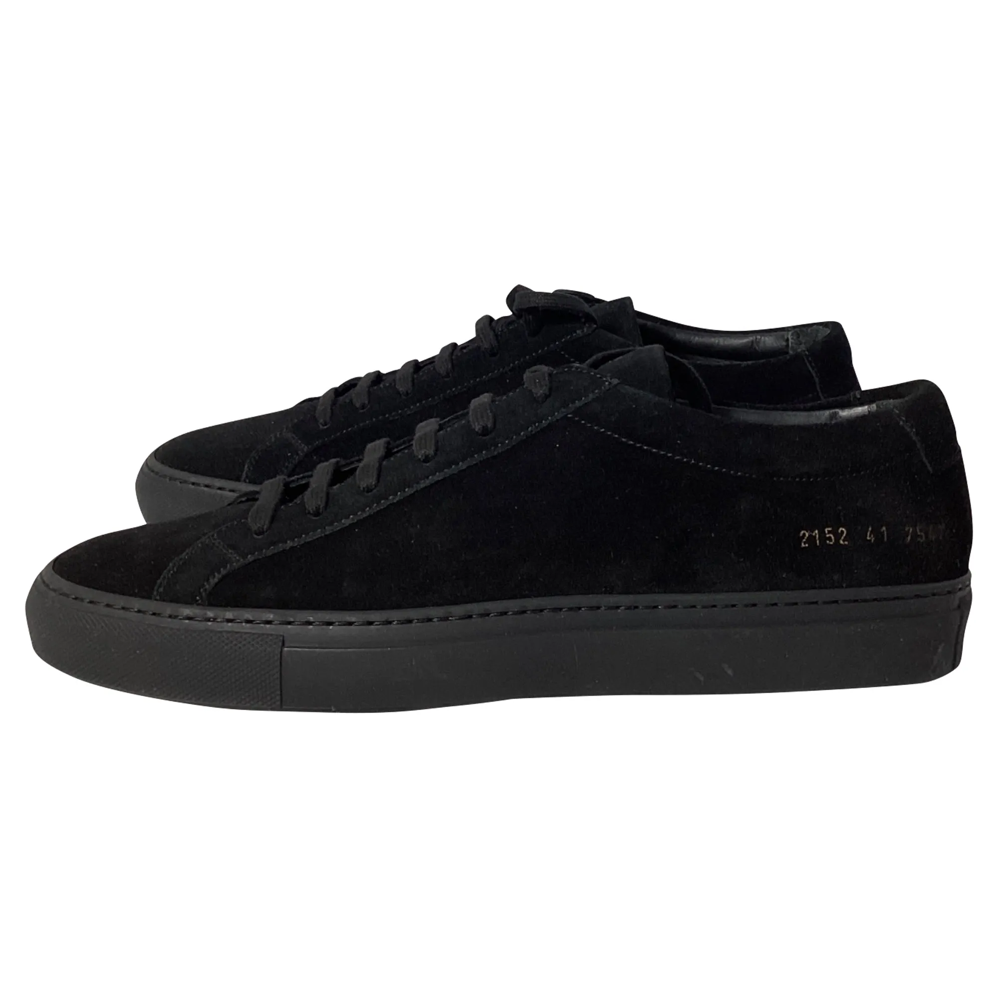 Common Projects Original Achilles Sneakers in Black Suede
