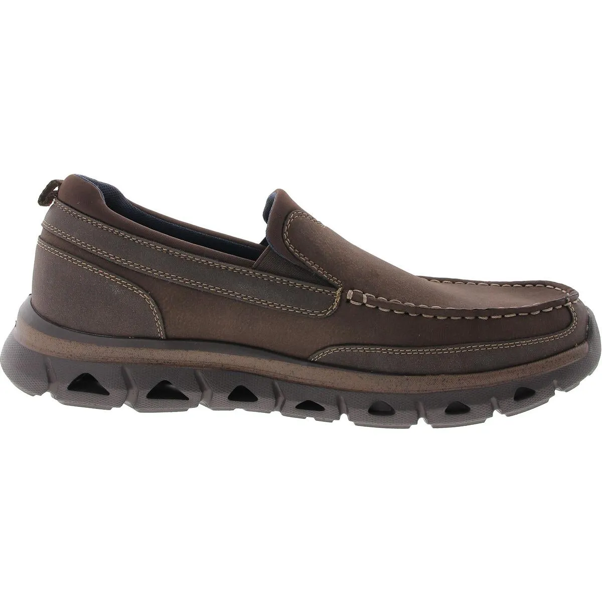 Corban Mens Padded Insole Faux Leather Loafers