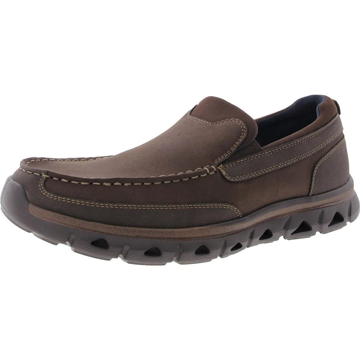 Corban Mens Padded Insole Faux Leather Loafers