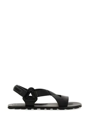 Crisscross Strap Sandal With Durable Rubber Sole