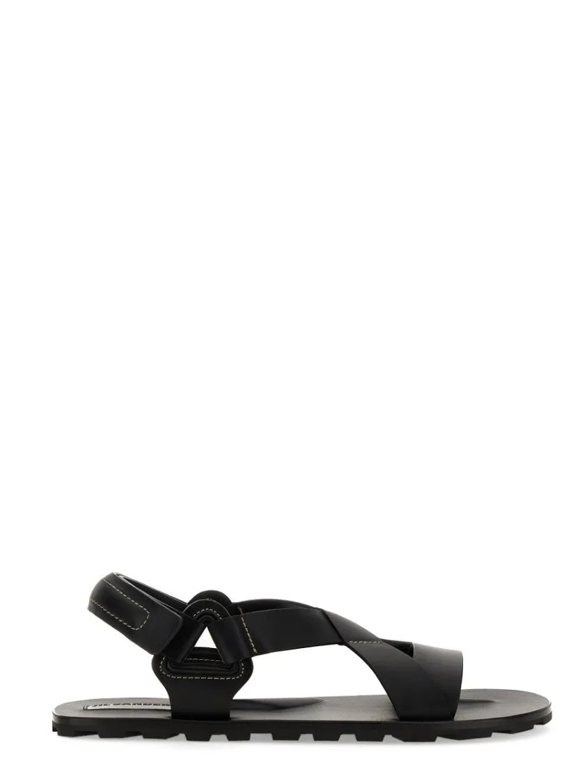 Crisscross Strap Sandal With Durable Rubber Sole