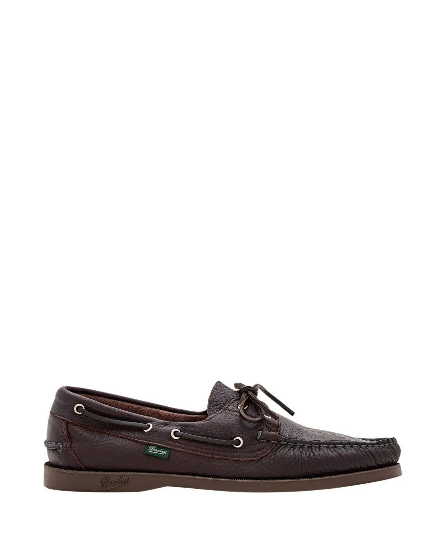 Curled Toe Leather Moccasins With Lace-Up Detailing