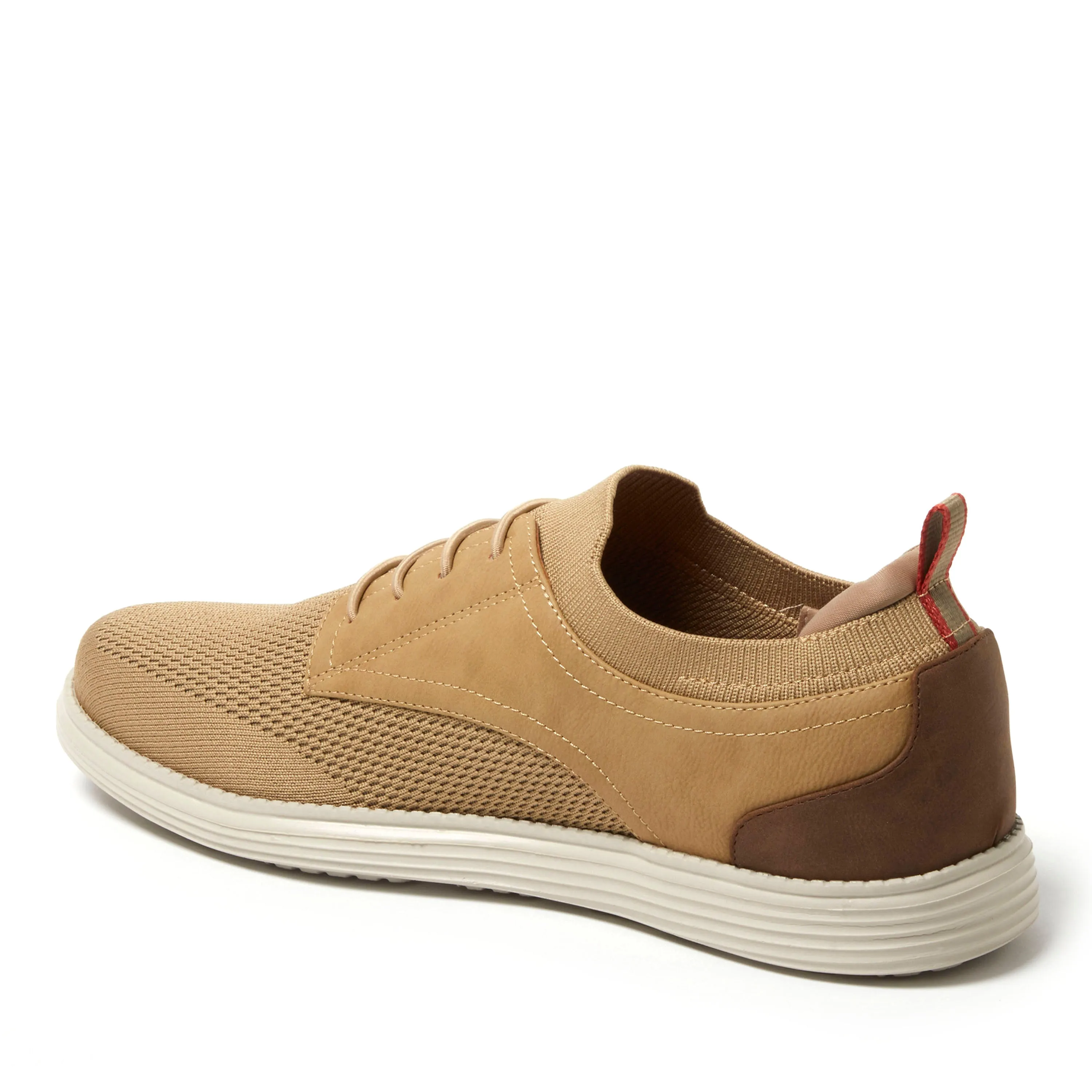 Dearfoams Men's Nash Stretch Knit Oxford Slip On Sneaker