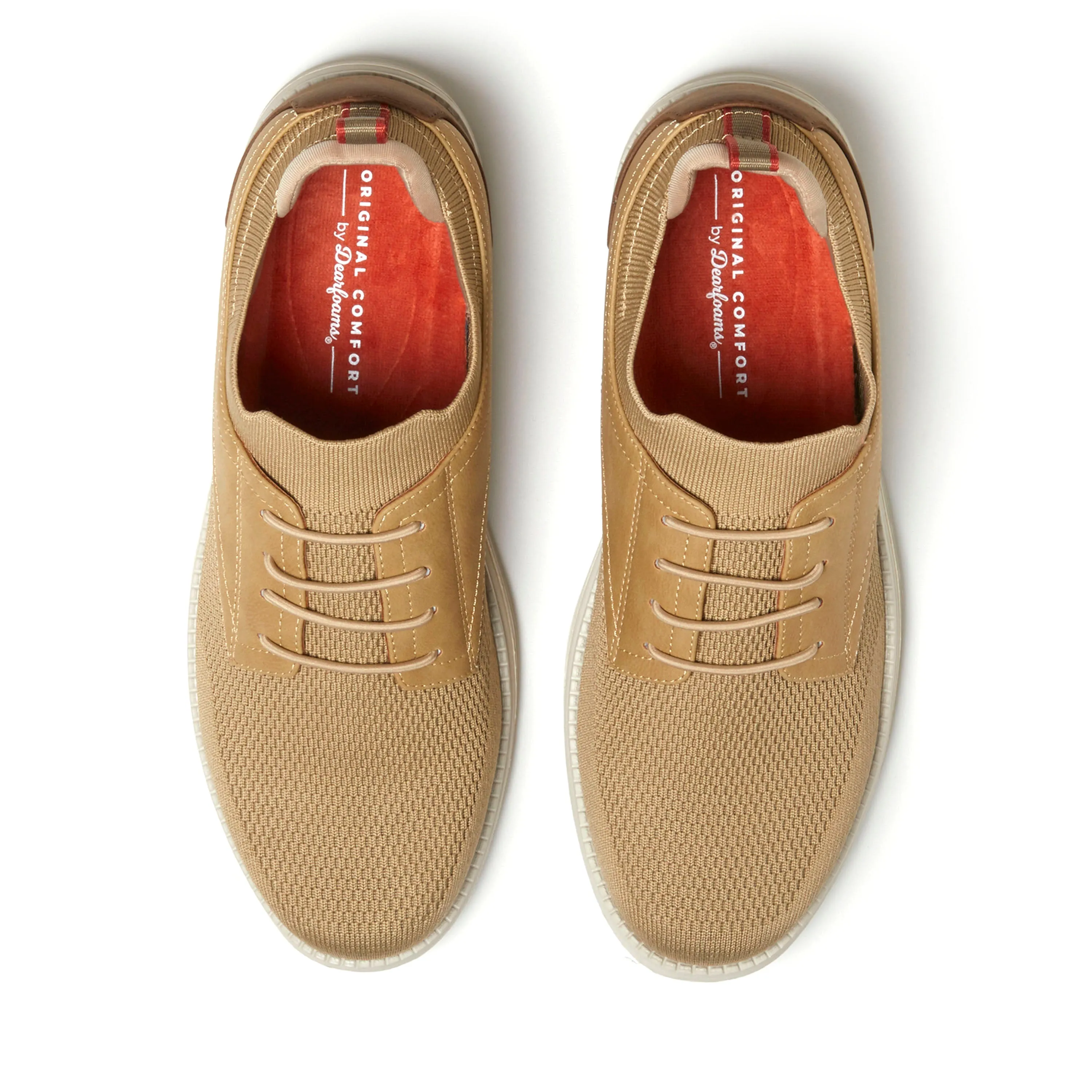 Dearfoams Men's Nash Stretch Knit Oxford Slip On Sneaker