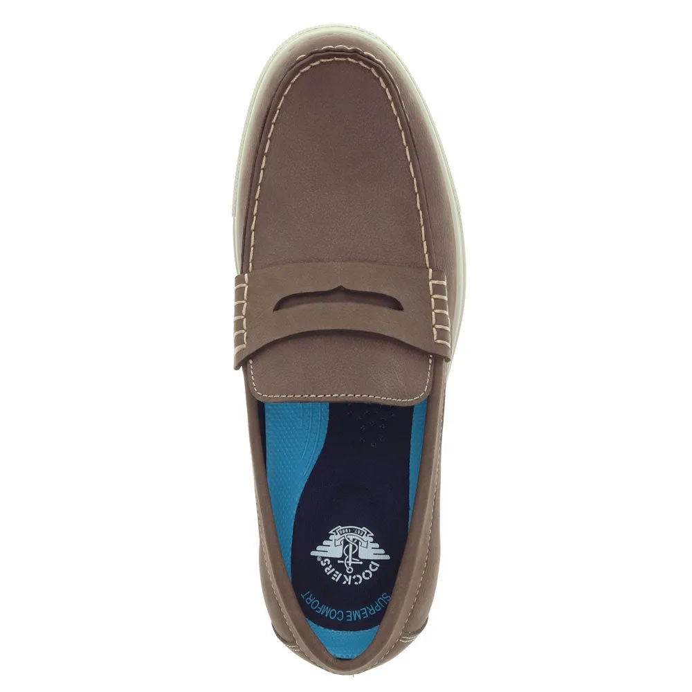 Dockers Mens Belden Genuine Leather Casual Slip On Loafer Shoe